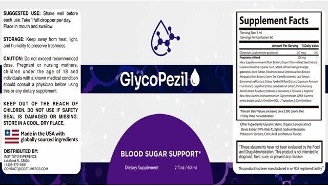 Glycopezil Ingredients List